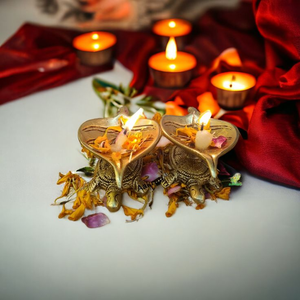 อุปกรณ์เสริม Pooja Lotus Diyas สำหรับตกแต่งบ้านตกแต่งเทศกาลคริสต์มาสของขวัญเทศกาลคริสต์มาสของขวัญเทศกาล - Product Image 1