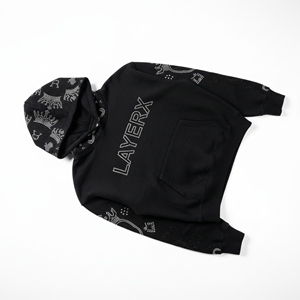 Women Heavyweight <b>Hoodie</b> 500gsm Cotton Fleece Rhinestone Badge Graphic Crop Top Pullover Streetwear Wholesale Custom Bulk OEM - Product Image 3