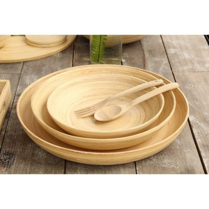 Vente chaude Vietnam Fait Écologique Haute Qualité Bambou Naturel Fruits/Salade Bol Style Américain Personnalisable Durable - Product Image 3