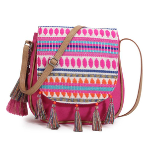 Bandolera de jacquard multicolor con diseño personalizado, tamaño e impresión, hecha con material de alta calidad disponible - Product Image 1