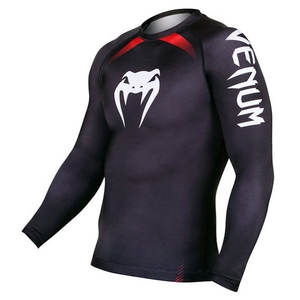 Conjunto de uniforme de compresión MMA BJJ No Gi totalmente personalizado Rash Guard con función de estiramiento para Jiu Jitsu Fighters Kimono De Jiu Jitsu - Product Image 2