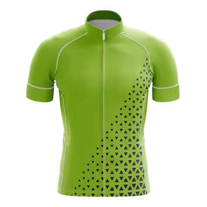 2025 vert-couleur haute qualité 100% Polyester cyclisme porter maillot personnalisé en gros cyclisme uniforme pour hommes - Product Image 3