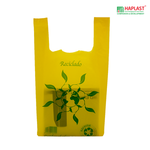 Proveedor de Vietnam de bolsa de plástico para camisetas de comestibles Chaleco de compras con asas Manejo de superficie de impresión de huecograbado - Product Image 6