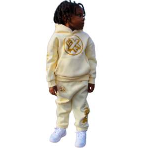 Conjunto Deportivo de 2 Piezas para Niñas, Pantalones Acampanados de Poliéster, Traje Deportivo para Niñas, Conjunto de Jogger para Niños - Product Image 6