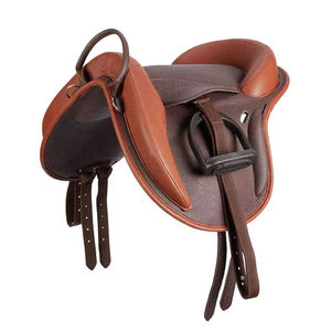 Selle de cheval de saut de polo anglais confortable en cuir suédé pur 100% au meilleur prix 15 "à 18" du Pakistan - Product Image 4