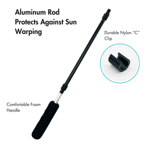 Drapeaux de juge de ligne pivotants orange néon et jaune néon pour équipement de cour - Product Image 6