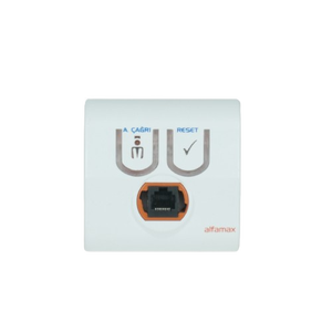 Unité de chevet Alfamax pour appel infirmier et réinitialisation, boutons rétroéclairés, plastique ABS, antibactérien, ignifuge, prise RJ45 à connexion rapide, hôpital - Product Image 3