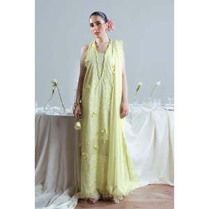 ชุดเดรสเพื่อนเจ้าสาวผ้าตาข่ายปักลาย 3 ชิ้น พร้อมผ้าคลุมไหล่ชีฟอง FE-52159 - Product Image 6