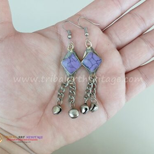 ต่างหู kuchi ชนเผ่าทำด้วยมือของอัฟกานิสถานเครื่องประดับสไตล์โบฮีเมียนต่างหูตุ้งติ้งสำหรับผู้หญิง - Product Image 4