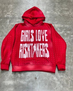 <b>Mens</b> Custom Graphic <b>Hoodie</b> Oversized Streetwear Boxy Fit Fleece Hooded Sweatshirt Hip Hop Full Zip P Logo Jacket 2025 - Product Image 4