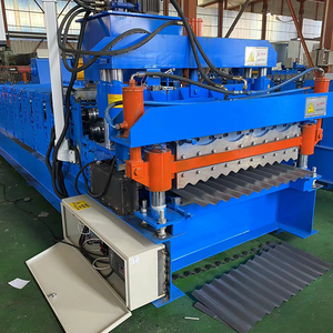 Máquina formadora de rollos de hoja de techo de doble capa combinada 828 y 836 Azulejo esmaltado y hoja corrugada Tipo de acero de color - Product Image 6