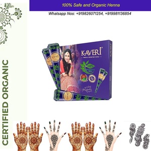Conos de Henna Natural Amigables con la Piel |   Henna Semipermanente para Arte Corporal, Fórmula Suave |   Acabado Negro Natural |   Venta al por Mayor a Granel - Product Image 4