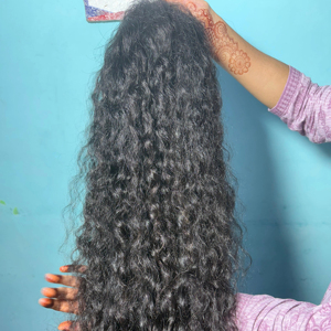 Nouveauté Extensions de cheveux humains vierges indiens bruts à double trame Machine à cuticule alignée non transformée à dessus bouclé crépu doux - Product Image 1