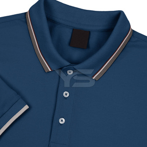 Polo informal con estilo para hombre-Tela de Jersey transpirable ODM Precio al por mayor Polos de golf con opción multicolor - Product Image 6
