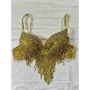 Soutien-gorge sans bretelles à forte demande pour femmes perles Costume de danse du ventre femmes de haute qualité - Product Image 6