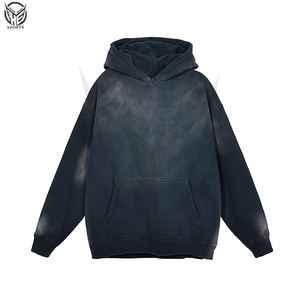 Sweat à capuche de luxe à la mode Streetwear Sweat à capuche surdimensionné de haute qualité Logo personnalisé Sweats à capuche épais en éponge française - Product Image 6