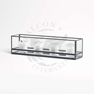 Handmade Long Tall Stem Glass Candle <b>Holders</b> Votive <b>Tealight</b> <b>Holder</b> Crystal Glass Candle Cup for Home Event Wedding Decor - Product Image 2