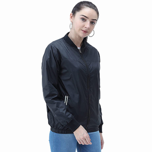 Veste en satin personnalisée de haute qualité pour femmes avec traitement de finition de tissu en toile respirant et écologique Service OEM - Product Image 4