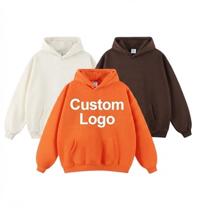 Sudadera con Capucha Extra Grande de Felpa de Alta Calidad, Mezcla de Poliéster/Algodón, para Hombre, Venta al Por Mayor, Impresión de Logotipo Personalizado - Product Image 3