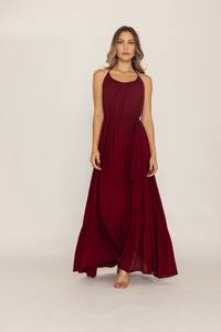 Été Nouveau Style Ladies Round Neck Women Sexy Backless Long Dress Summer Beach Long Maxi Dress - Product Image 4