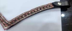 สายรัดคิ้วหนังม้าพรีเมี่ยมดีไซน์หรูหราทนทานและสวมใส่สบายสำหรับบังเหียนและอุปกรณ์สำหรับการขี่ม้า - Product Image 4