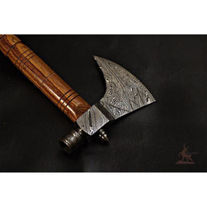 Handmade Damascus <b>Axe</b>-Unique Tomahawk Design for Industrial <b>Wood</b> Chopping and Wall Decor for Camping - Product Image 2