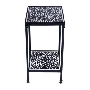 Home Decorative Handmade Bone Inlay with Natural Polished Best Quality Round Bone Inlay Coffee <b>Table</b> with Floral <b>Top</b> - Product Image 6