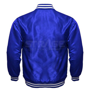 Chaqueta Universitaria de Satén de Moda con Cuello Alto y Logotipo Frontal, Ligera y Ecológica para Invierno, MOQ Bajo - Product Image 2
