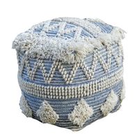 Pouf ottoman marocain imprimé en coton fait main, antistatique, coussin de sol pour mariage, repose-pieds, siège, décoration de salon - Grande Vente
