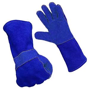 High Quality Extreme Heat Resistant Cowhide Leather Welding <b>Gloves</b> Cotton Lining Anti-Chemical Protection Durable Design for - Product Image 6