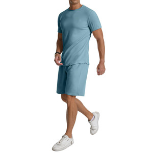 2025 nuevo estilo 100% algodón francés Terry chándales ropa de calle de secado rápido 2 uds chándales para hombres chándal de hip-hop de gran tamaño - Product Image 5