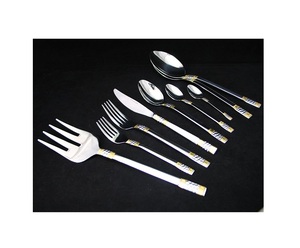 Modern Handmade Personalized Eco-Friendly Dishwasher Safe <b>Cutlery</b> Flatware <b>Set</b> Classic Stainless Steel Rose Gold Polished - Product Image 2