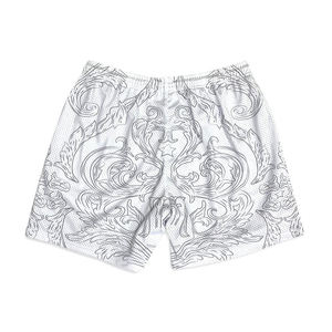 กางเกงขาสั้นบาสเก็ตบอลสำหรับผู้ชายแบบปรับแต่งได้เอวยางยืดดีไซน์แบบซับลิเมชันสไตล์สปอร์ตตาข่ายถักแบบสตรีท - Product Image 3