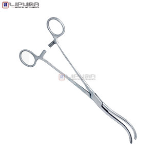 Premium Mayo Guyon 9 1/4 pulgadas hemostasia quirúrgica instrumentos vasculares manuales mordazas curvas dobles con puntas dentadas Abrazadera para Vasos - Product Image 4
