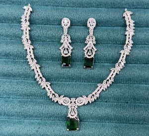 Recién llegado, conjunto de collar brillante de diamantes americanos con pendientes a juego, joyería India para mujeres para todas las funciones y fiestas - Product Image 1