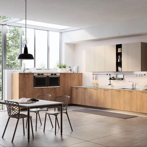 Armoire en bois blanc de style européen personnalisée JY Project, armoire de cuisine attrayante pour villa moderne et cuisine d'appartement de luxe - Product Image 4