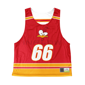 Uniforme de crosse de style décontracté de conception de client de bonne qualité fabriqué en usine pour l'entraînement Pinnies uniforme de football américain - Product Image 6