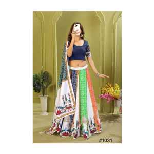 Lanzamiento del Nuevo Estilo Moderno de Lehenga Choli para Fiestas y Bodas, Tela de Rayón y Algodón Pesado con Estampado en Relieve, Secado Rápido, para Todas las Estaciones - Product Image 6