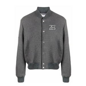 Chaqueta Letterman con Cuello Alto y Logotipo Frontal, Resistente al Viento, para Hombre, Estilo Nuevo, Ropa de Moda de Invierno Más Vendida, Colores Personalizados - Product Image 1