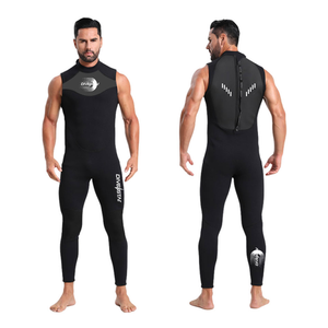 Traje de Neopreno DIVESTAR para Buceo, 3mm, sin Mangas, con Cremallera Trasera, para Hombre, con Logotipo y Diseño Personalizados al por Mayor - Product Image 2