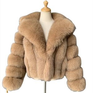 Fashionable Woman Faux <b>Mink</b> <b>Fur</b> Coat Luxury High Quality Warm Fluffy Sleeve Winter Outerwear Look - Product Image 1