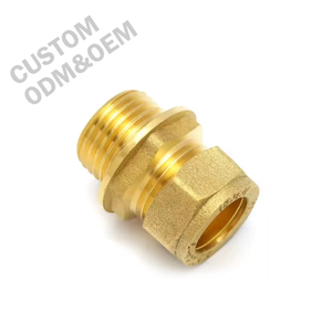 Raccords de coulée égaux mâles à compression en laiton d'usine en gros Betterway avec porcelaine de haute qualité - Product Image 1