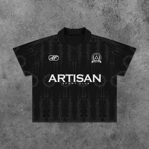 เสื้อฟุตบอลตาข่ายแบบกำหนดเองสำหรับผู้ชาย เสื้อฟุตบอลย้อนยุคระบายอากาศได้ดี เหมาะสำหรับทีมหรือสโมสร - Product Image 1