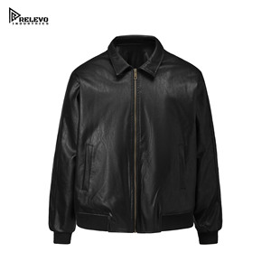 เสื้อแจ็คเก็ตมอเตอร์ไซค์หนังสีดำใหม่ สปอร์ตแวร์ กันน้ำ ระบายอากาศ แห้งเร็ว รับทำโลโก้ตามสั่ง บริการ OEM สำหรับผู้ชาย - Product Image 1