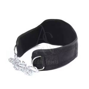 Ceinture de musculation en néoprène pour tractions et dips avec chaîne, robuste, respirante, unisexe, pour entraînement en salle de sport - Product Image 1