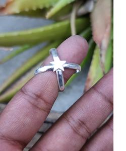 แหวนดาวแบบปรับได้925เงินแท้ห่วงคู่ทำด้วยมือของขวัญเครื่องประดับชาติพันธุ์อันโอชะสำหรับเธอ - Product Image 3