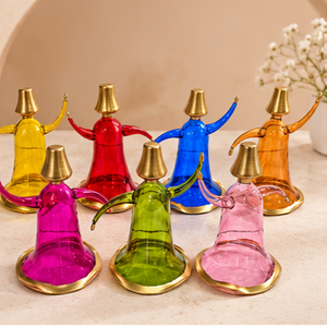 Figurines décoratives en verre coloré faites à la main (danseuses de Tanoura) Artisanat égyptien - Product Image 5