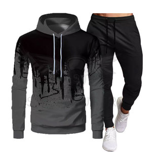 Chándal Unisex de algodón de último diseño, conjunto de chándal con capucha para niños y mujeres, venta al por mayor - Product Image 4