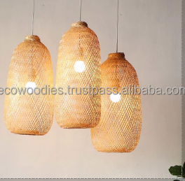 Bamboo <b>Lamp</b> <b>Shade</b> Pendant Light <b>for</b> Bedroom Weave Handmade Decoration Hanging Modern Chandelier Wicker <b>Lamps</b> <b>Shades</b> - Product Image 5