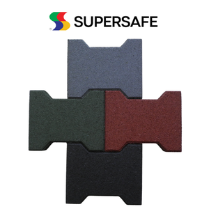 Pavimentadoras de goma para paisajismo, fabricante de Malasia, pavimentadoras de goma de hueso de perro de aterrizaje suave para pisos interiores/exteriores, envío rápido - Product Image 3